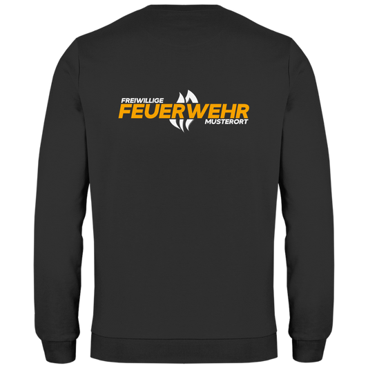 Herren Sweatshirt - Flamme Freiwillige Feuerwehr Gelb [Personalisierbar]