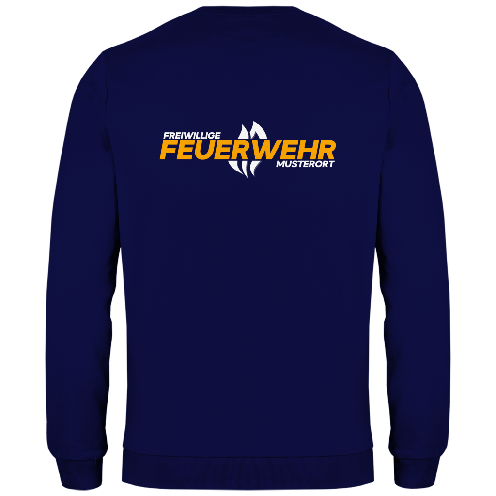 Herren Sweatshirt - Flamme Freiwillige Feuerwehr Gelb [Personalisierbar]