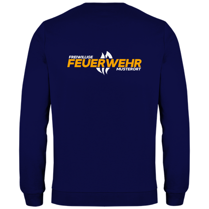 Herren Sweatshirt - Flamme Freiwillige Feuerwehr Gelb [Personalisierbar]