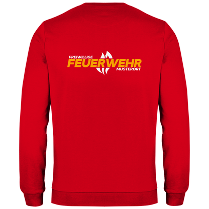 Herren Sweatshirt - Flamme Freiwillige Feuerwehr Gelb [Personalisierbar]