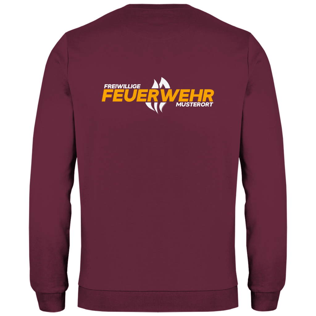 Herren Sweatshirt - Flamme Freiwillige Feuerwehr Gelb [Personalisierbar]