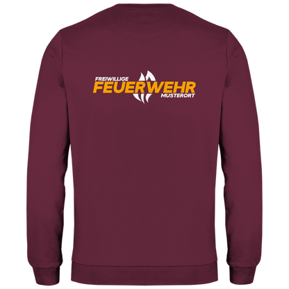 Herren Sweatshirt - Flamme Freiwillige Feuerwehr Gelb [Personalisierbar]