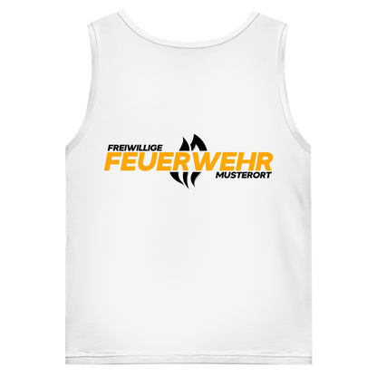 Herren Tank Top - Flamme Freiwillige Feuerwehr Gelb [Personalisierbar]