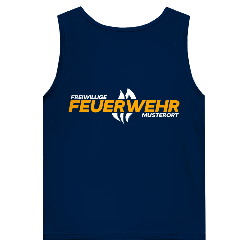 Herren Tank Top - Flamme Freiwillige Feuerwehr Gelb [Personalisierbar]