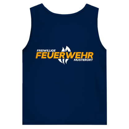 Herren Tank Top - Flamme Freiwillige Feuerwehr Gelb [Personalisierbar]
