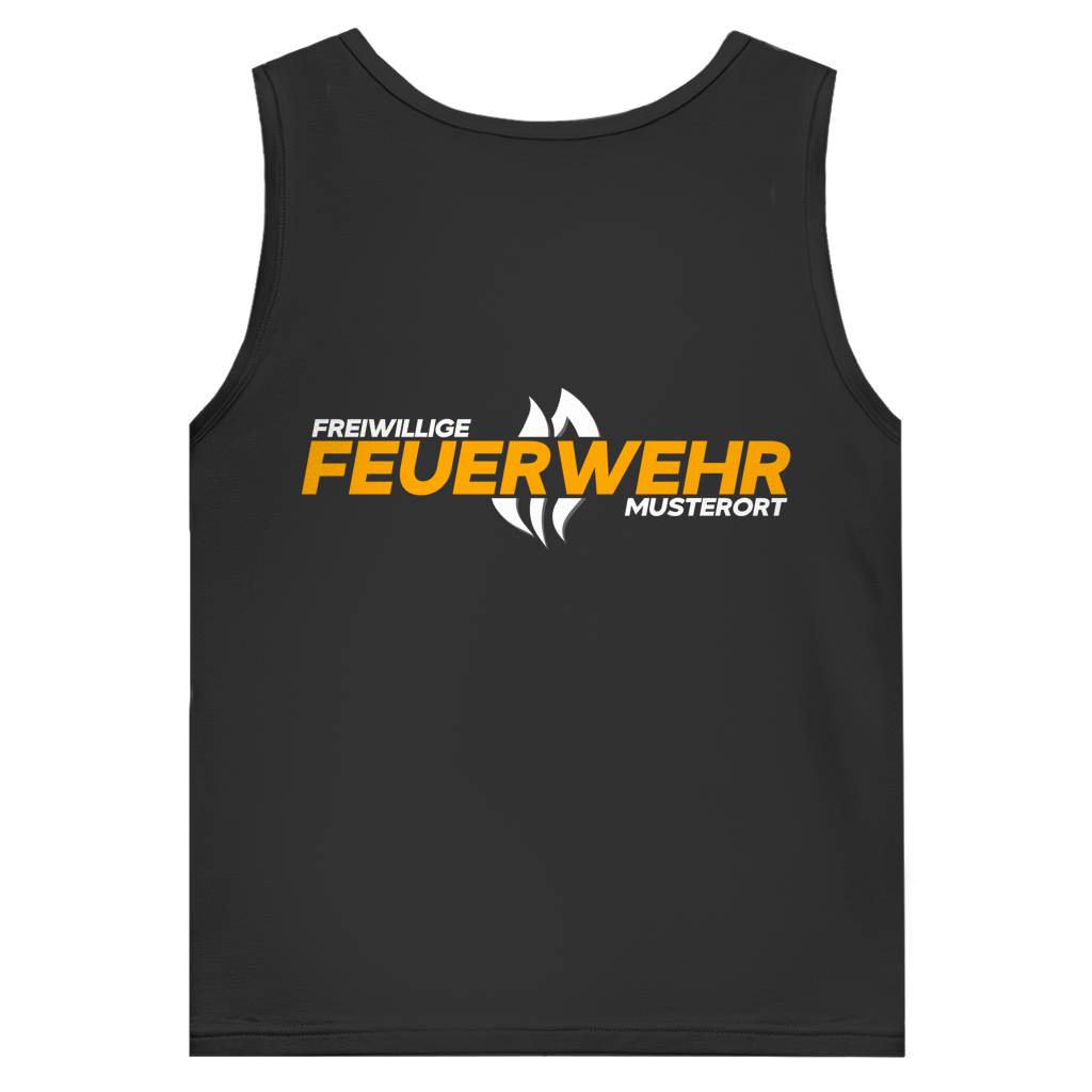 Herren Tank Top - Flamme Freiwillige Feuerwehr Gelb [Personalisierbar]