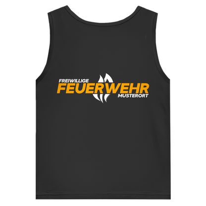 Herren Tank Top - Flamme Freiwillige Feuerwehr Gelb [Personalisierbar]