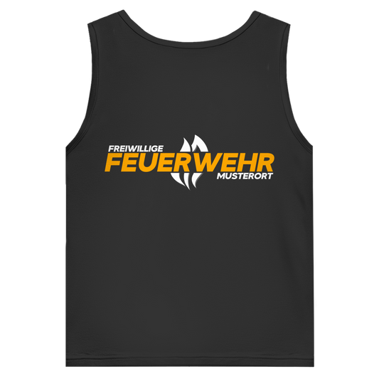 Herren Tank Top - Flamme Freiwillige Feuerwehr Gelb [Personalisierbar]