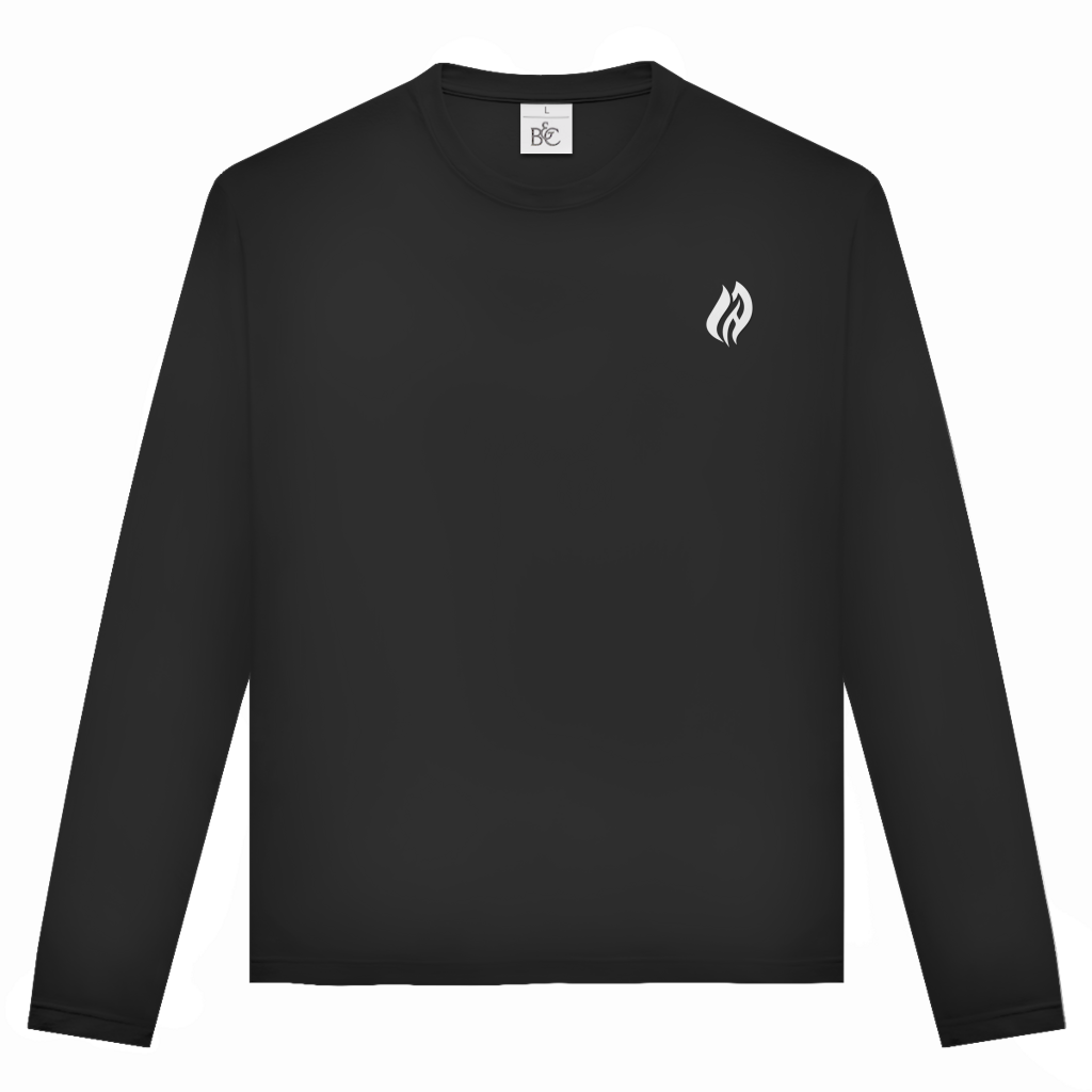 Unisex Langarmshirt - Flamme Freiwillige Feuerwehr Gelb [Personalisierbar]