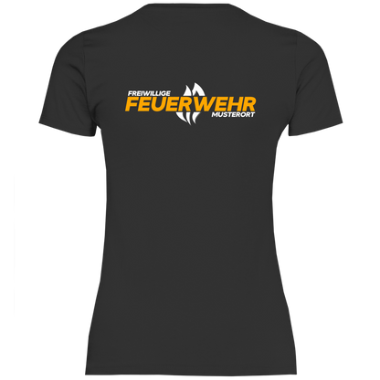 Damen T-Shirt - Flamme Freiwillige Feuerwehr Gelb [Personalisierbar]
