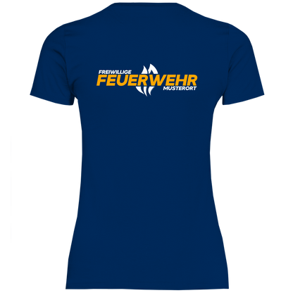 Damen T-Shirt - Flamme Freiwillige Feuerwehr Gelb [Personalisierbar]