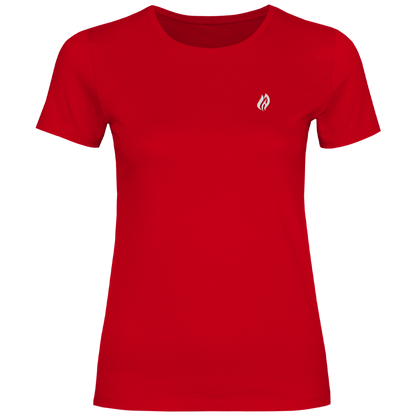 Damen T-Shirt - Flamme Freiwillige Feuerwehr Gelb [Personalisierbar]