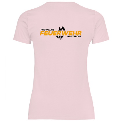 Damen T-Shirt - Flamme Freiwillige Feuerwehr Gelb [Personalisierbar]