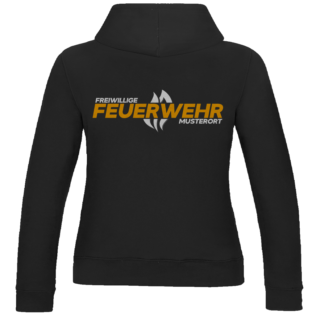 Damen Hoodie - Flamme Freiwillige Feuerwehr Gelb [Personalisierbar]