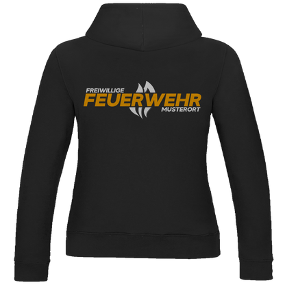 Damen Hoodie - Flamme Freiwillige Feuerwehr Gelb [Personalisierbar]