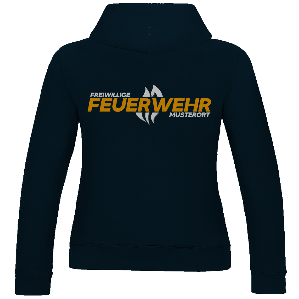 Damen Hoodie - Flamme Freiwillige Feuerwehr Gelb [Personalisierbar]