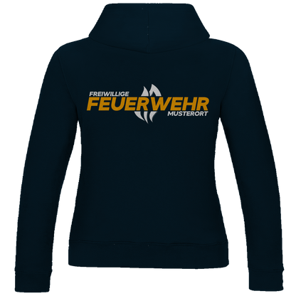 Damen Hoodie - Flamme Freiwillige Feuerwehr Gelb [Personalisierbar]