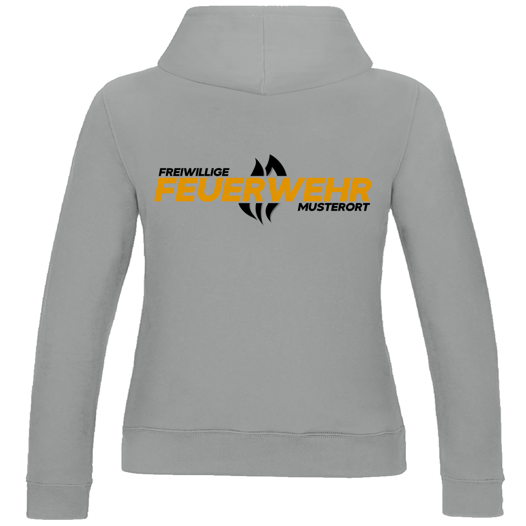 Damen Hoodie - Flamme Freiwillige Feuerwehr Gelb [Personalisierbar]