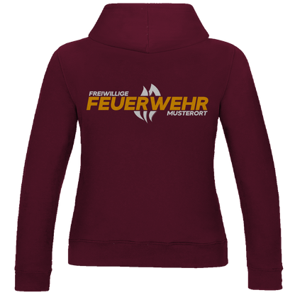 Damen Hoodie - Flamme Freiwillige Feuerwehr Gelb [Personalisierbar]