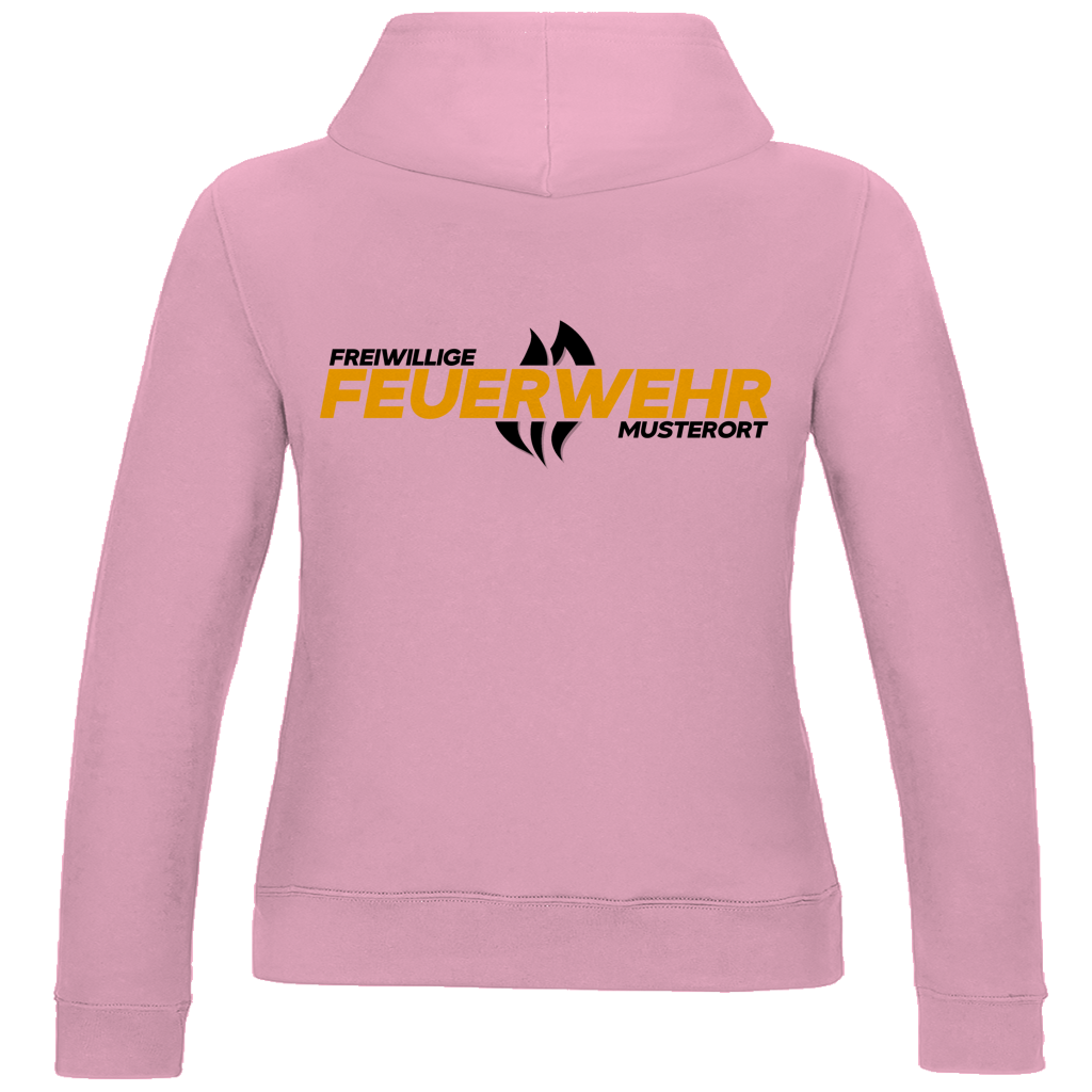 Damen Hoodie - Flamme Freiwillige Feuerwehr Gelb [Personalisierbar]