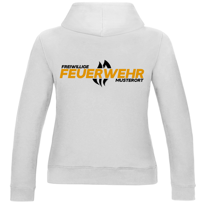 Damen Hoodie - Flamme Freiwillige Feuerwehr Gelb [Personalisierbar]