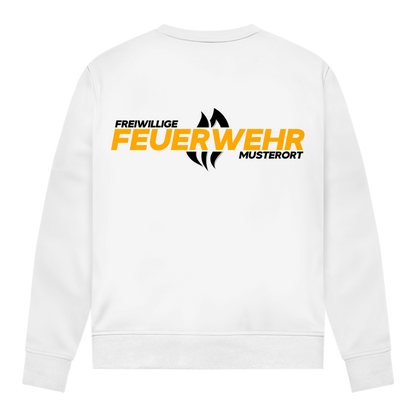 Damen Sweatshirt - Flamme Freiwillige Feuerwehr Gelb [Personalisierbar]