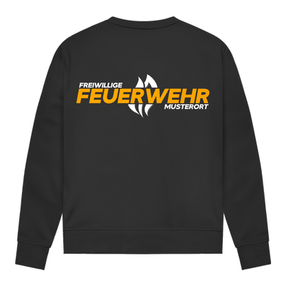 Damen Sweatshirt - Flamme Freiwillige Feuerwehr Gelb [Personalisierbar]