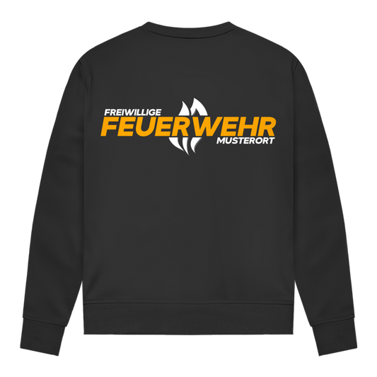 Damen Sweatshirt - Flamme Freiwillige Feuerwehr Gelb [Personalisierbar]