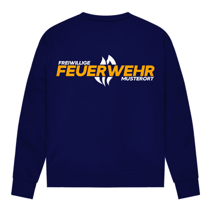Damen Sweatshirt - Flamme Freiwillige Feuerwehr Gelb [Personalisierbar]