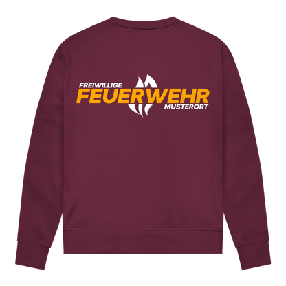 Damen Sweatshirt - Flamme Freiwillige Feuerwehr Gelb [Personalisierbar]
