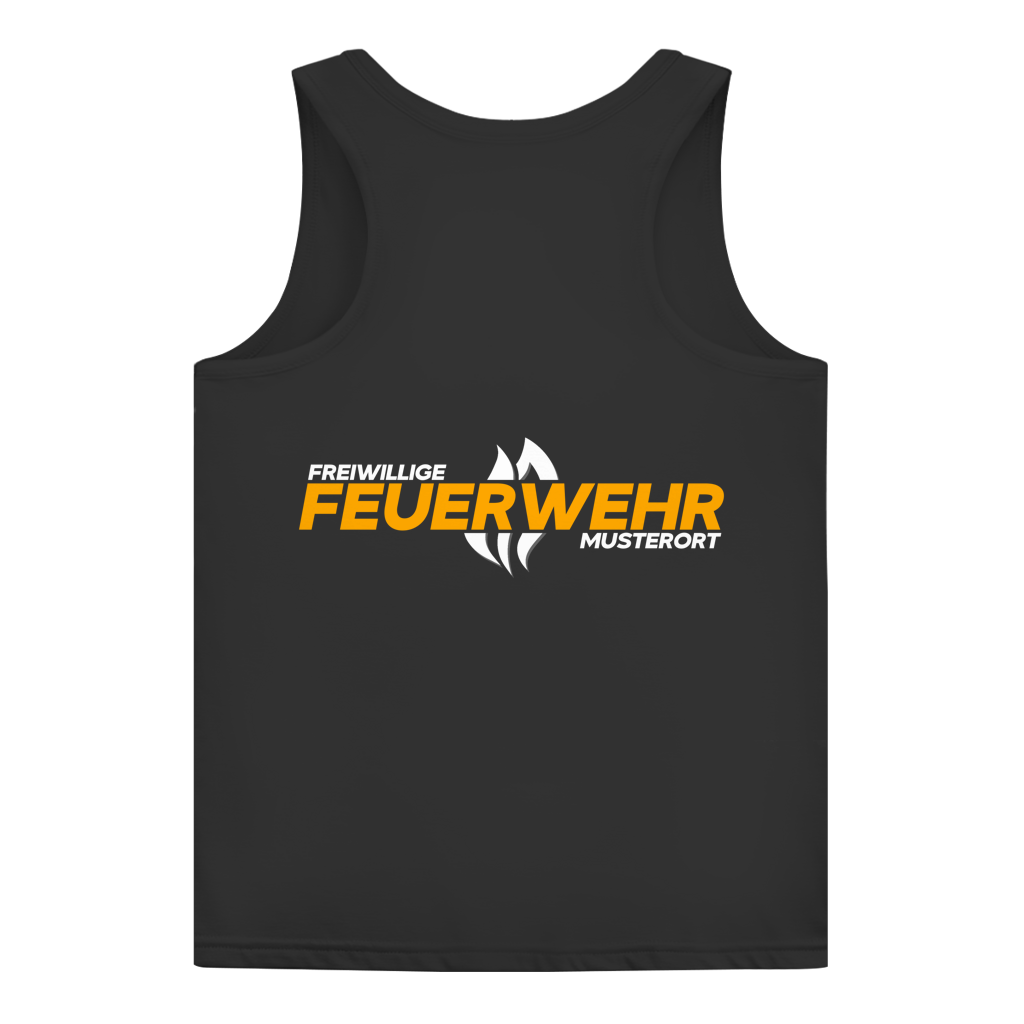Damen Tank Top - Flamme Freiwillige Feuerwehr Gelb [Personalisierbar]