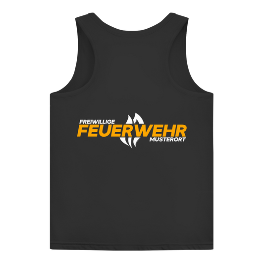Damen Tank Top - Flamme Freiwillige Feuerwehr Gelb [Personalisierbar]