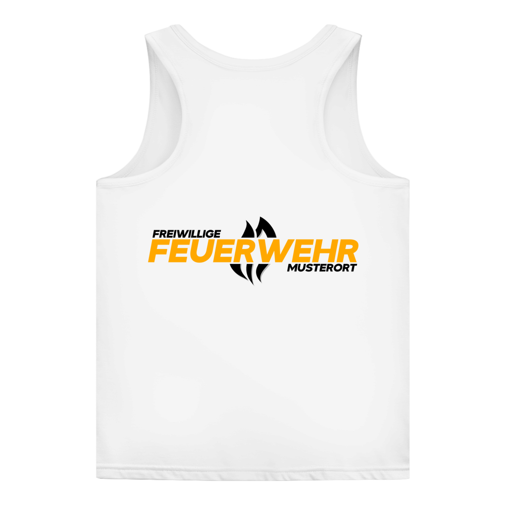 Damen Tank Top - Flamme Freiwillige Feuerwehr Gelb [Personalisierbar]