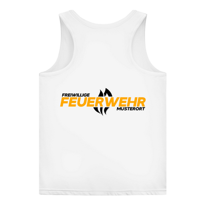 Damen Tank Top - Flamme Freiwillige Feuerwehr Gelb [Personalisierbar]
