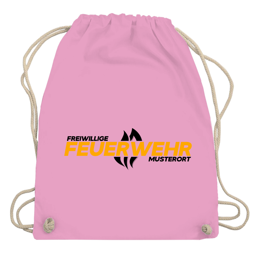 Turnbeutel - Flamme Freiwillige Feuerwehr Gelb [Personalisierbar]