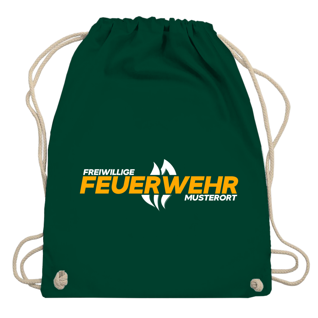 Turnbeutel - Flamme Freiwillige Feuerwehr Gelb [Personalisierbar]