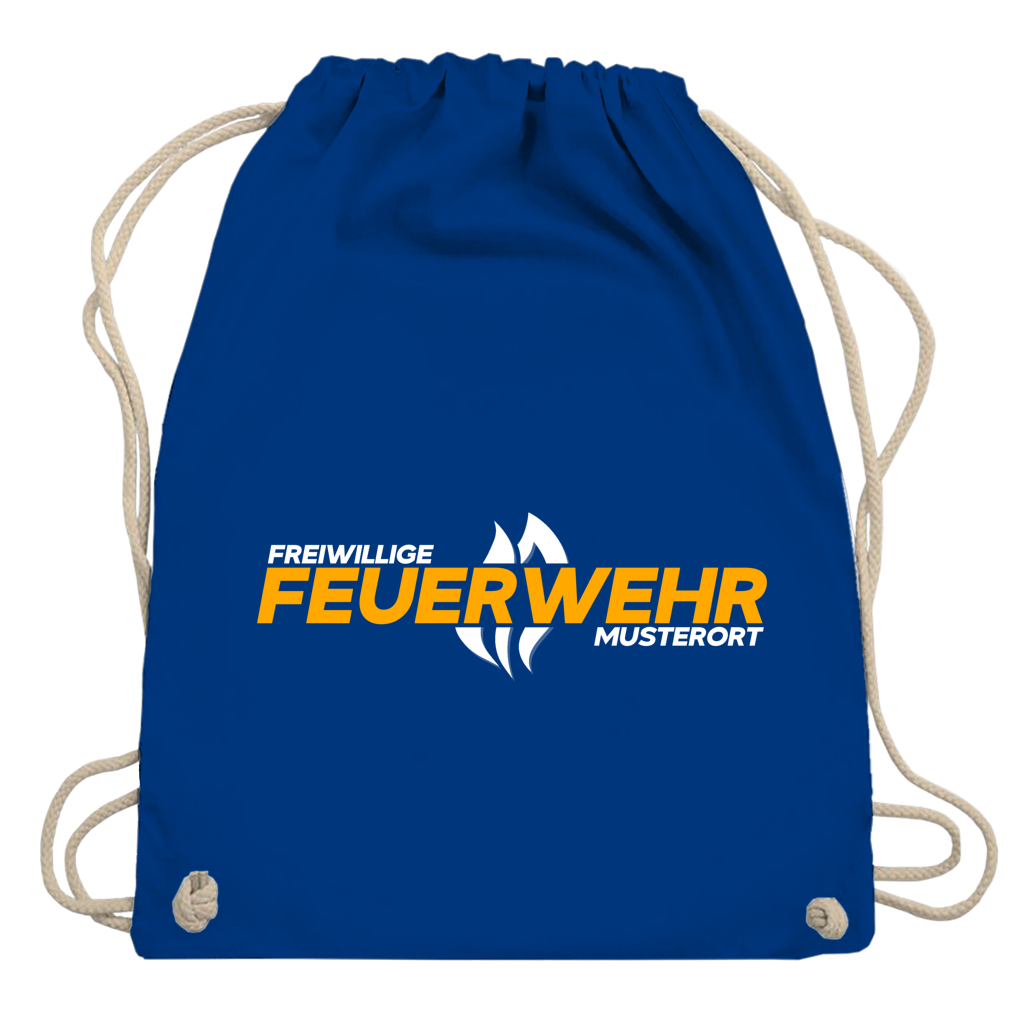 Turnbeutel - Flamme Freiwillige Feuerwehr Gelb [Personalisierbar]