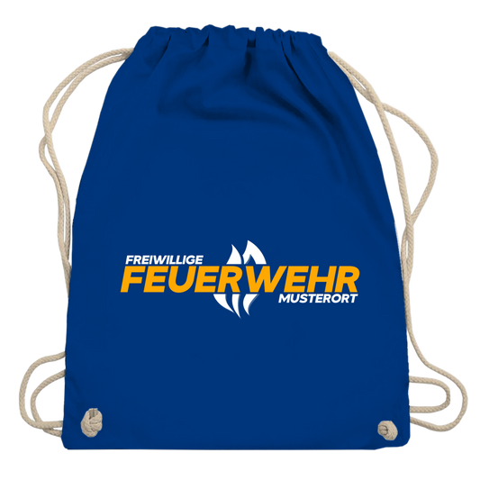 Turnbeutel - Flamme Freiwillige Feuerwehr Gelb [Personalisierbar]
