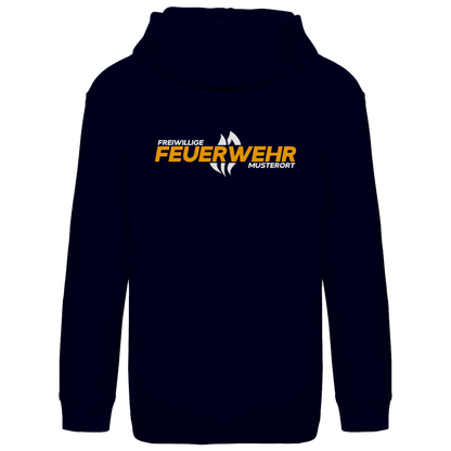 Kinder Hoodie - Flamme Freiwillige Feuerwehr Gelb [Personalisierbar]