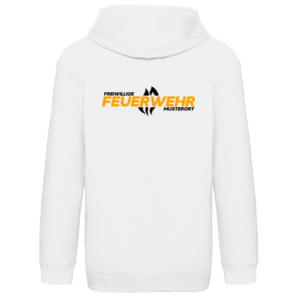 Kinder Hoodie - Flamme Freiwillige Feuerwehr Gelb [Personalisierbar]