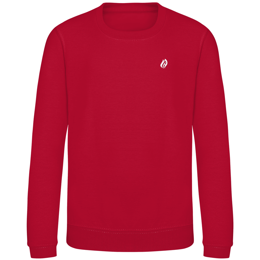 Kinder Sweatshirt - Flamme Freiwillige Feuerwehr Gelb [Personalisierbar]