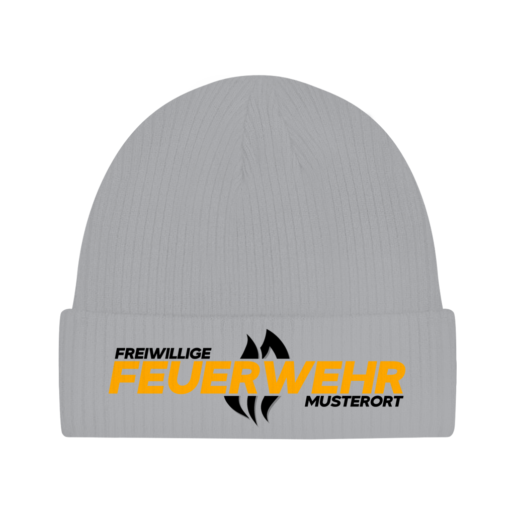 Beanie - Flamme Freiwillige Feuerwehr Gelb [Personalisierbar]