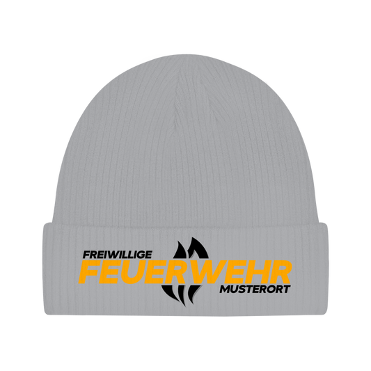 Beanie - Flamme Freiwillige Feuerwehr Gelb [Personalisierbar]