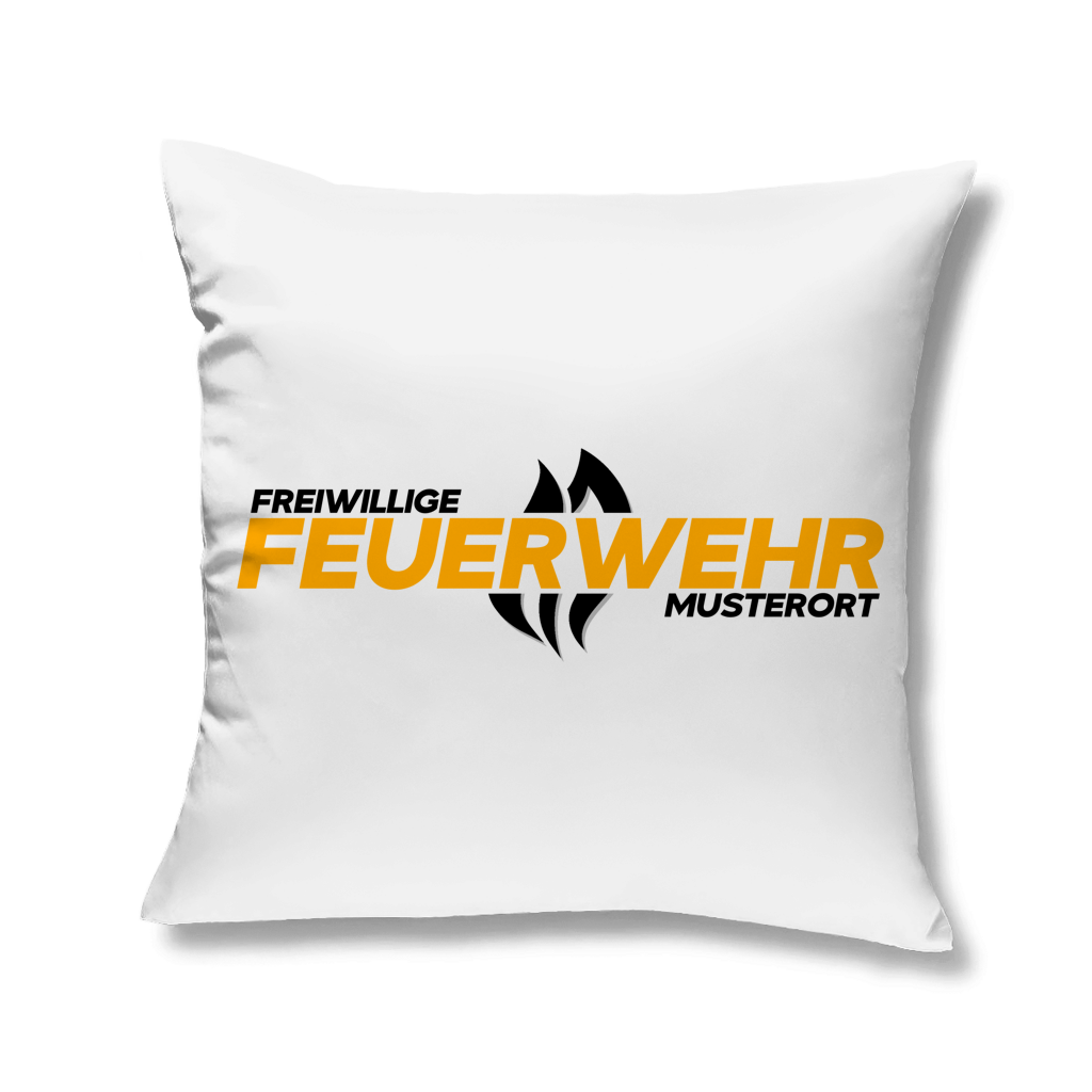 Kopfkissen - Flamme Freiwillige Feuerwehr Gelb [Personalisierbar]