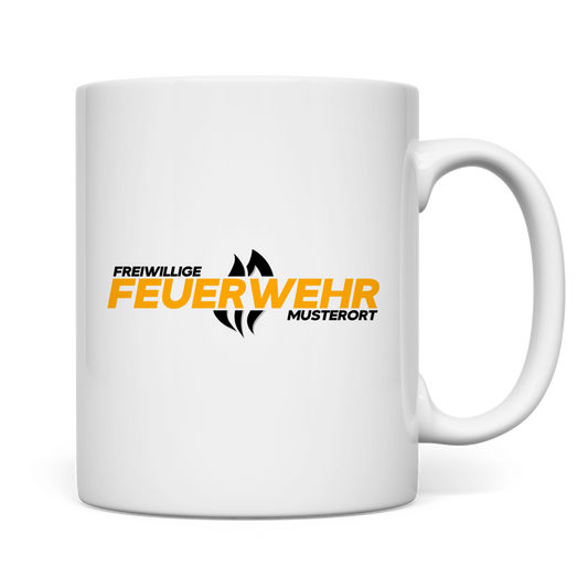 Tasse - Flamme Freiwillige Feuerwehr Gelb [Personalisierbar]