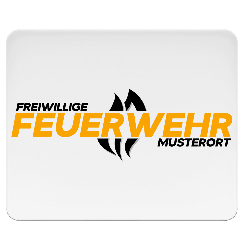 Mousepad - Flamme Freiwillige Feuerwehr Gelb [Personalisierbar]