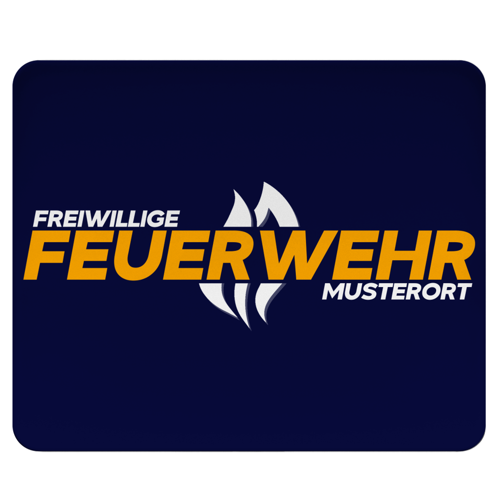 Mousepad - Flamme Freiwillige Feuerwehr Gelb [Personalisierbar]