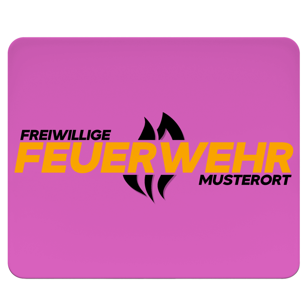 Mousepad - Flamme Freiwillige Feuerwehr Gelb [Personalisierbar]