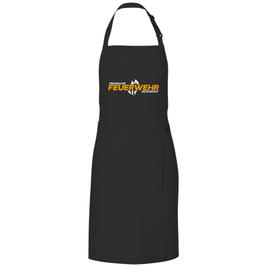 Grillschürze - Flamme Freiwillige Feuerwehr Gelb [Personalisierbar]