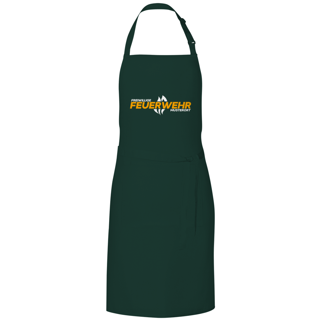 Grillschürze - Flamme Freiwillige Feuerwehr Gelb [Personalisierbar]